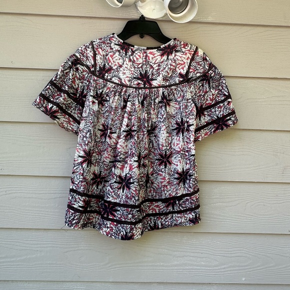 Sea New York Kaleidoscope Printed Blouse Top - Picture 8 of 9
